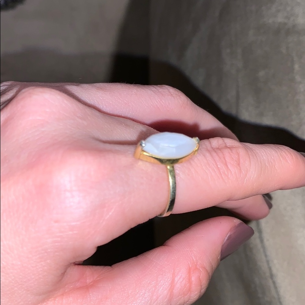 Gold filled ring genuine stone size 7